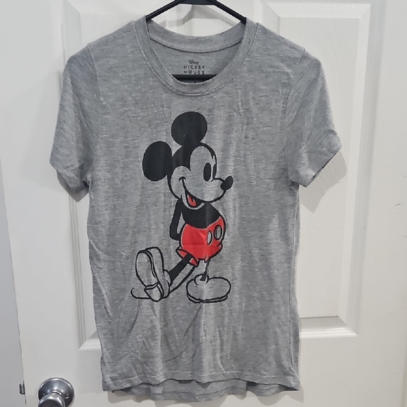 Disney Tops - Disney Mickey Mouse Heather Gray Tee Size Small